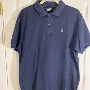 🎃 PSYCO BUNNY by Robert Godley Navy Blue Polo